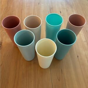 Vintage Tupperware 16oz. Cups Set of 7